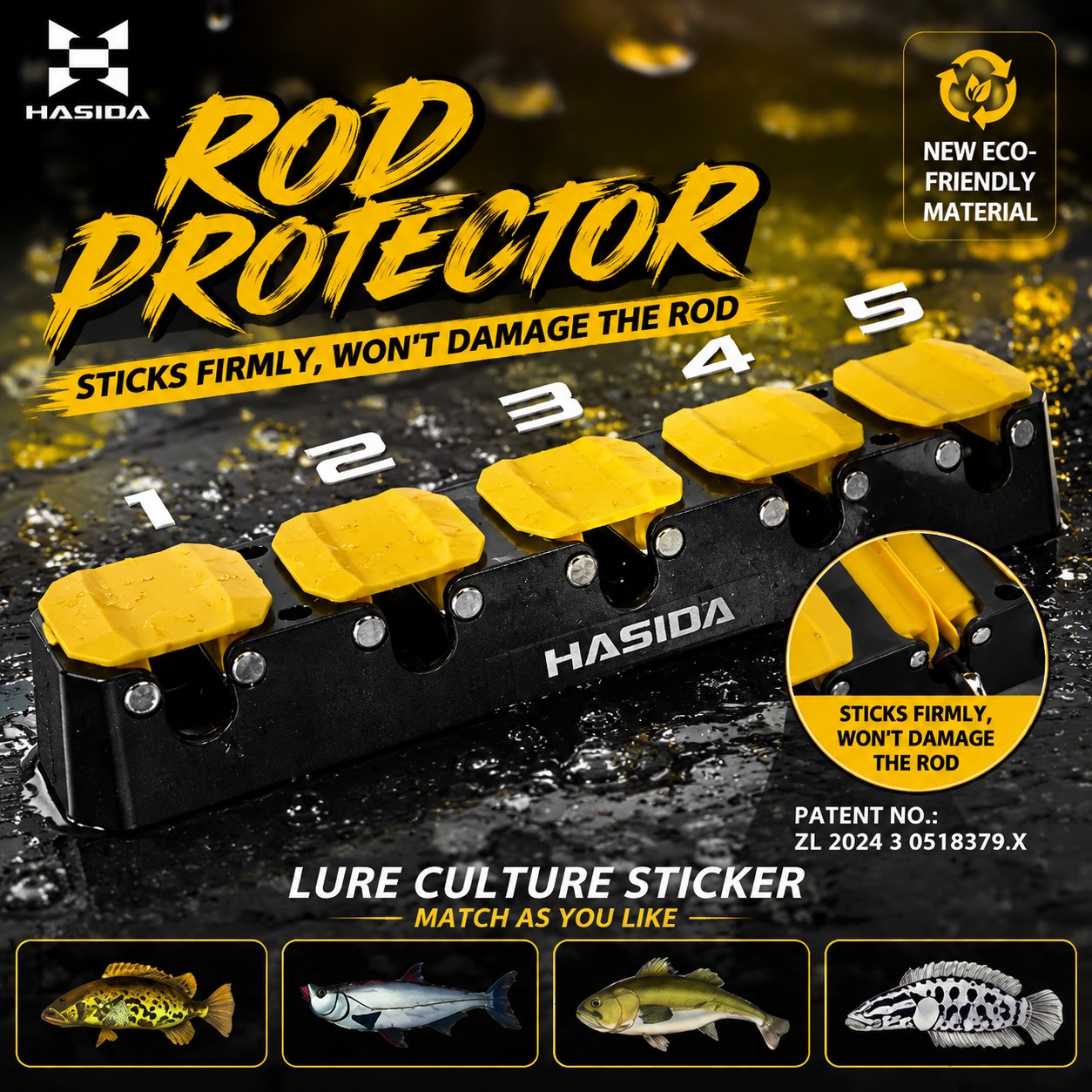 HASIDA Wall Mounted Fishing Ro - Fishing Rod Rack review and price