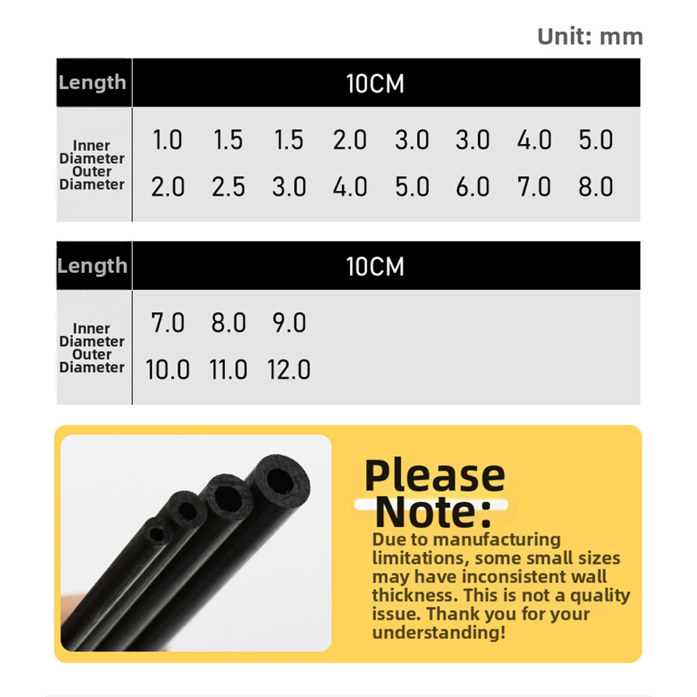 10cm Black Hollow Carbon Fiber - Fishing Rod Tip Replacement review and price