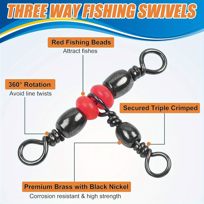 Fishing 3- Way Swivels, Packag - Fishing Rod Building Kit review and price