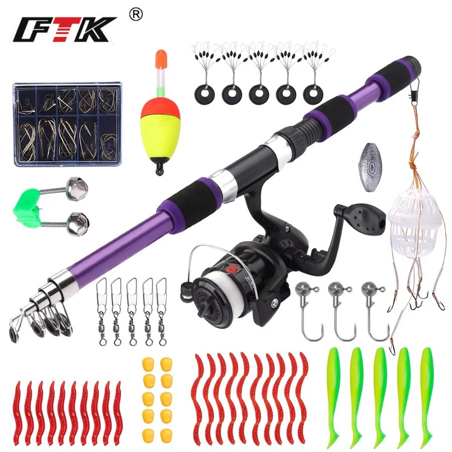 FTK 1.8M Portable Spinning Fis - Fishing Rod Spinning review and price