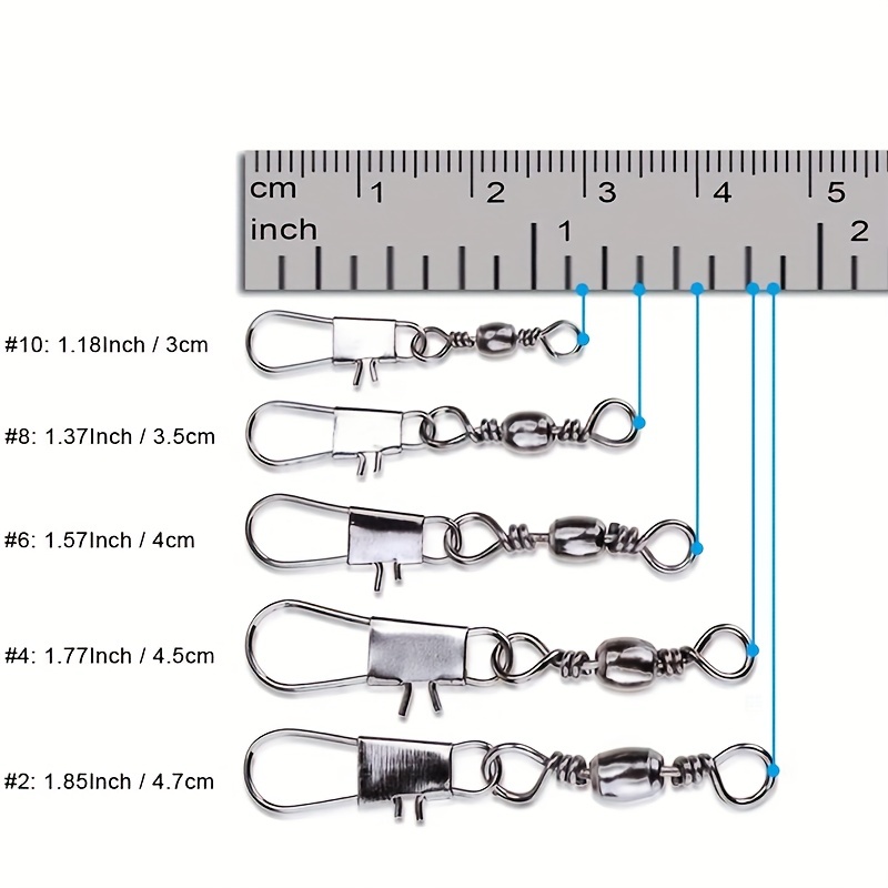 50/200pcs Barrel Snap Swivel F - Fishing Rod Building Kit review and price